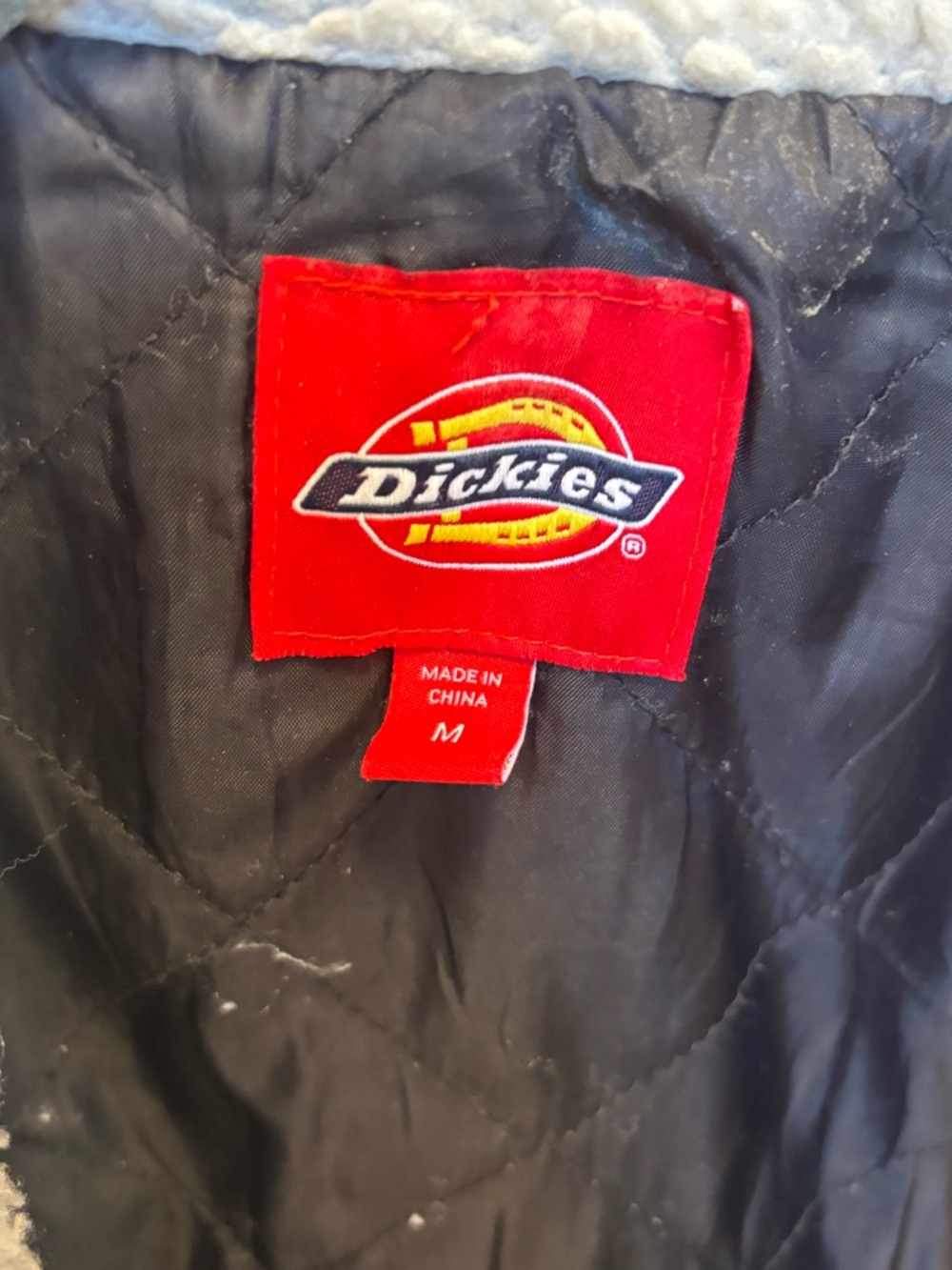 Dickey’s Black Denim Sherpa Jacket - Picture 2 of 4